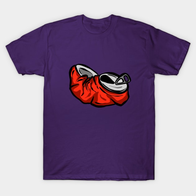 Crushed Soda Cola Can Cartoon Pop T-Shirt by Squeeb Creative